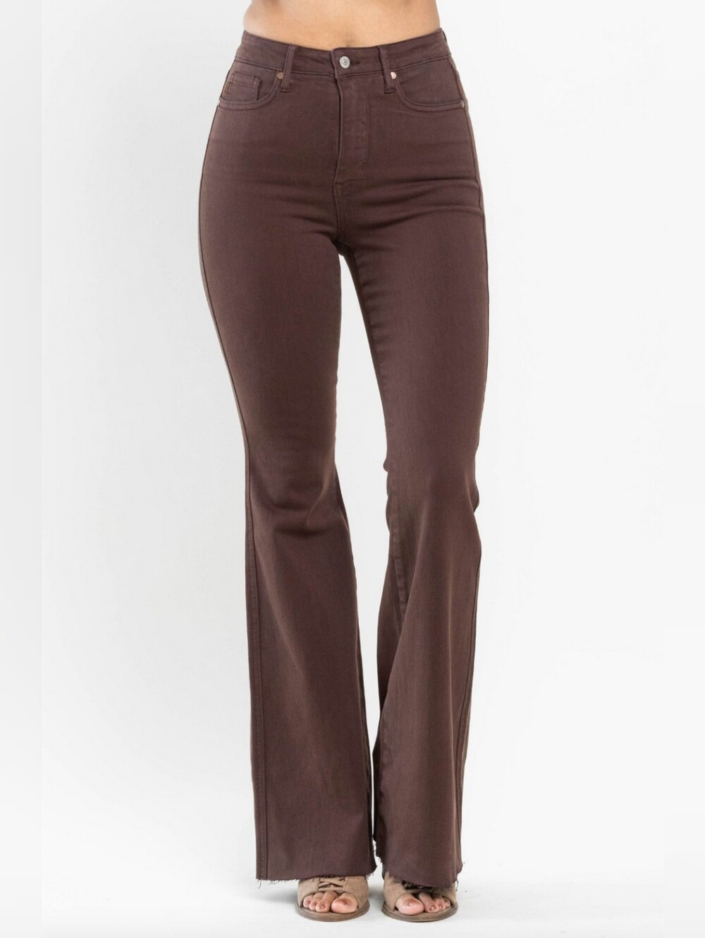 Judy Blue Espresso High Rise Tummy Control Flare Jeans